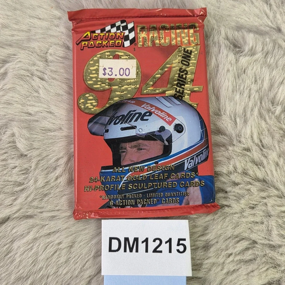 Lot of 3 Action Packed Racing 1994 Series One NASCAR Card Packs Sealed Gold Leaf